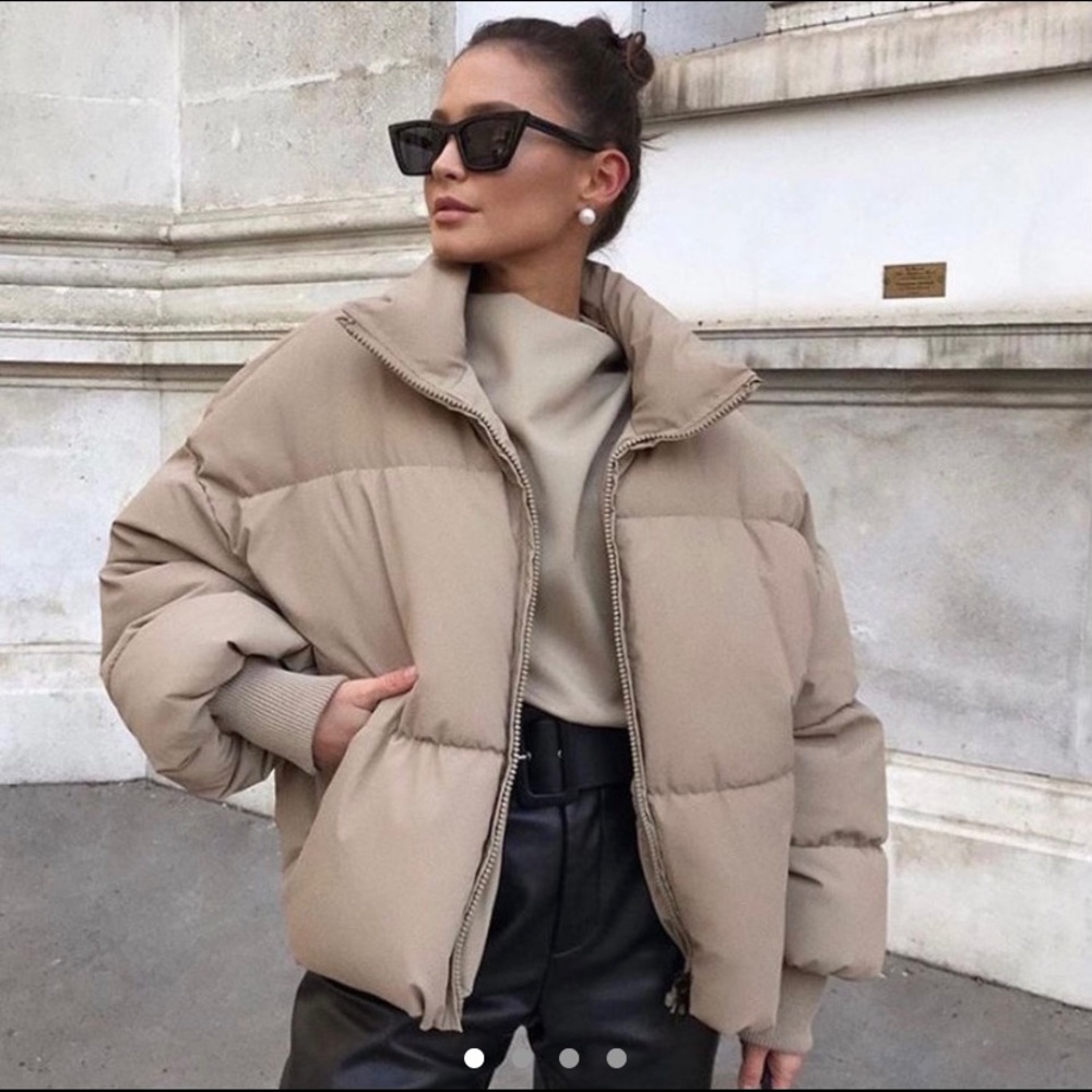 Zara Tan Puffer Jacket
